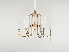 Люстра подвесная 4806+4/C Newport белая на 10 ламп, основание золотое в стиле современный Люстра подвесная 4806+4/C Newport белая на 10 ламп, основание золотое в стиле современный